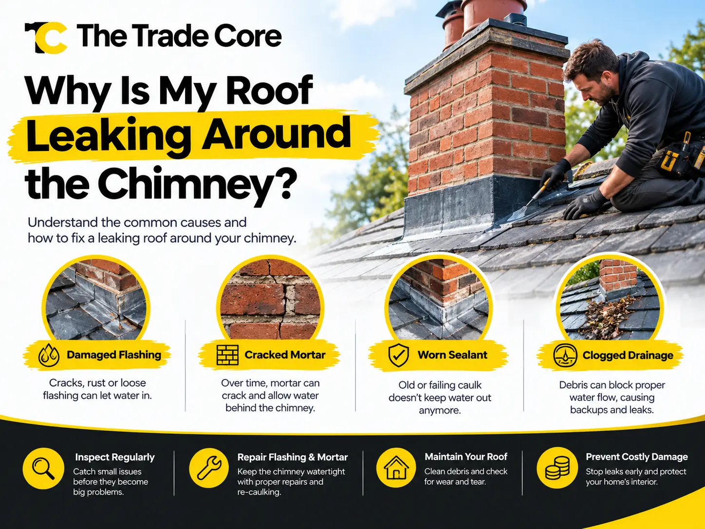 Roof Leaking Around the Chimney